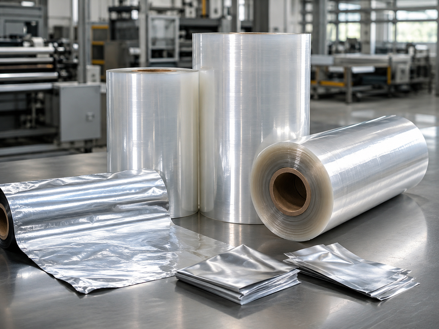 Flexible packaging rolls